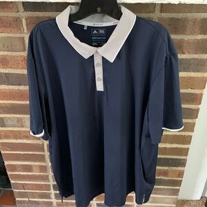Mens Adidas Climacool Golf Polo, 2XL, Blue